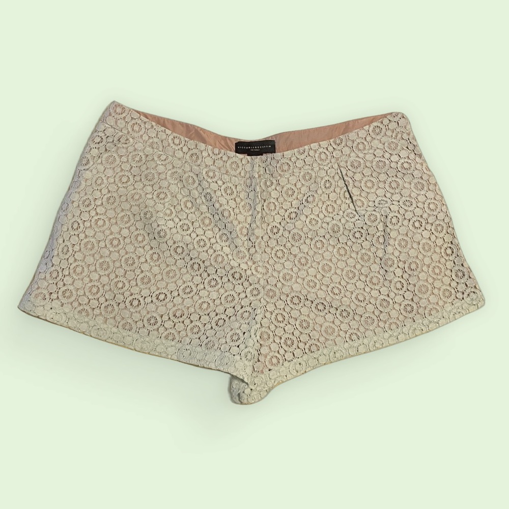 Victoria Beckham for Target Mint Green Lined Lace Shorts